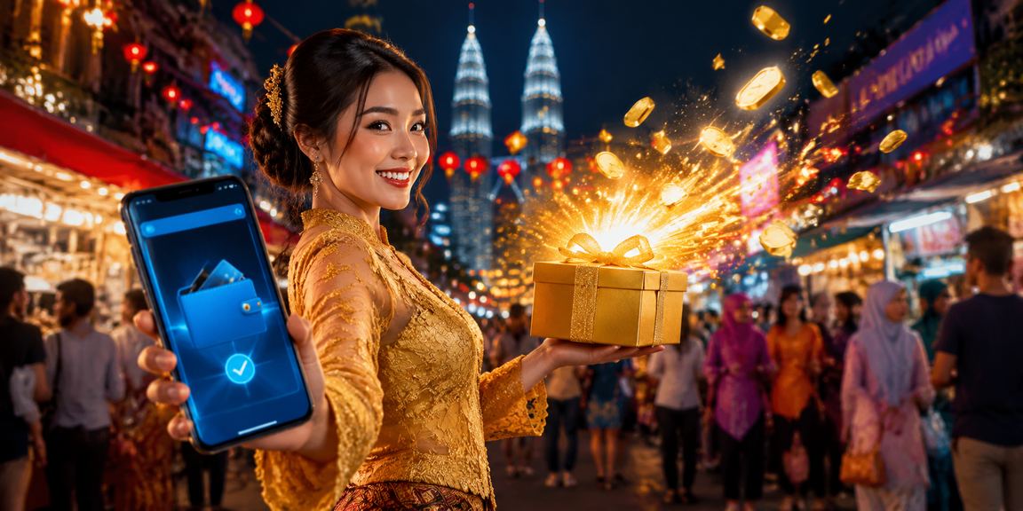 Pemain kasino berbaju kebaya di Kuala Lumpur bermain slot mudah alih dengan penuh gaya