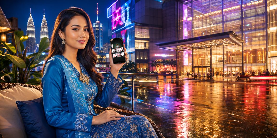Pemain kasino berbaju kurung di Kuala Lumpur menikmati permainan dalam talian dengan penuh gaya