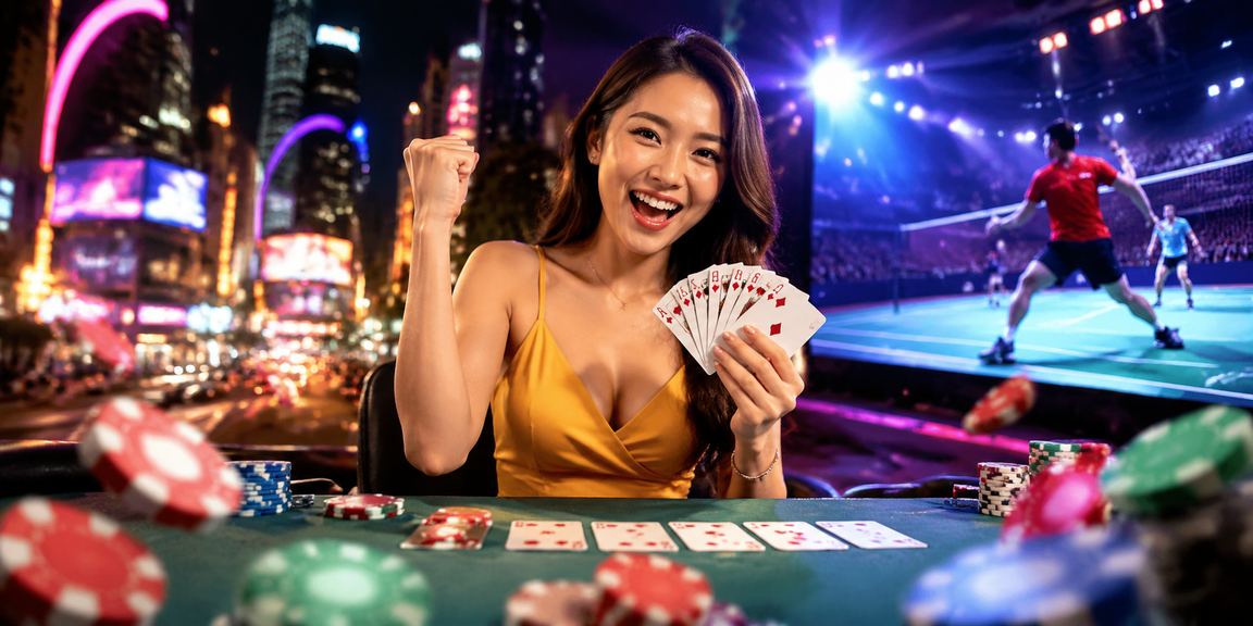Pemain rummy gaya Melayu di Kuala Lumpur menikmati permainan kasino